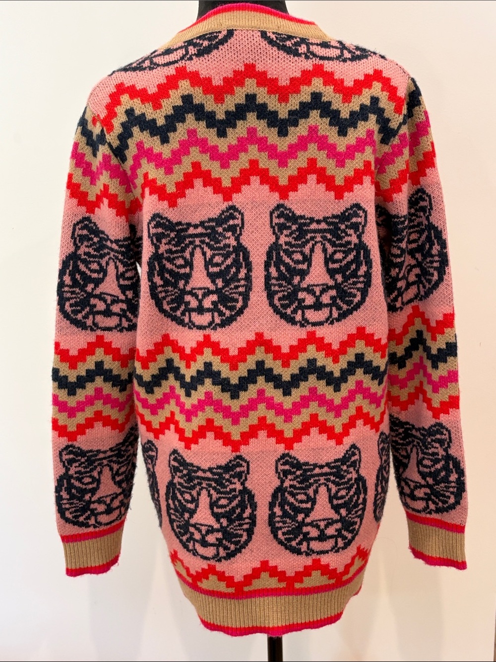 BODEN Patterned Button-Front Women's Cardigan Sweater - Picture 4 of 10